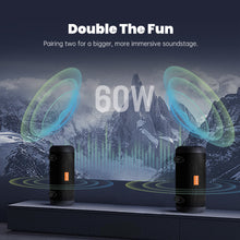 WHALE – Bluetooth IPX7 Waterproof Portable Outdoor Speaker with 30W Stereo Sound and USB Charge Out-4